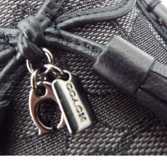 COACH Moira Black Coal Signature Jacquard Loafers Size 7B - Picture 12 of 14
